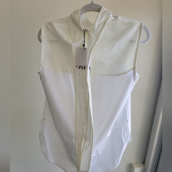 Zara tied sleeveless blouse - Picture 6 of 12